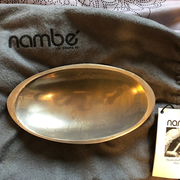 Nambe Other - Vintage Nambe Silver Metal Alloy 9" Oval Bowl